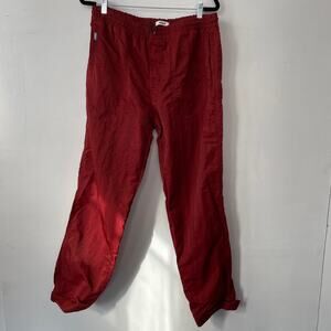 Tres Bien Alpine Trousers Tech Twill Nylon Burnt Orange Pants Joggers L